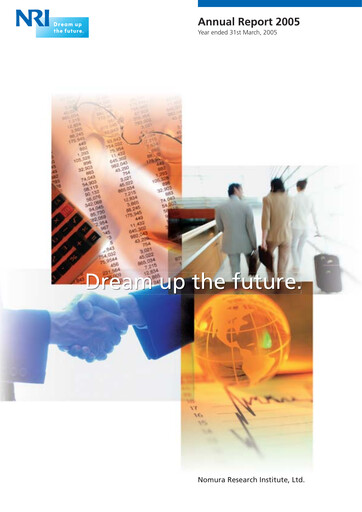 Thumbnail Nomura Research Institute
 Annual Report fy2005