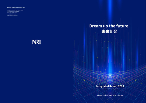 Thumbnail Nomura Research Institute
 Integrated Report 2024