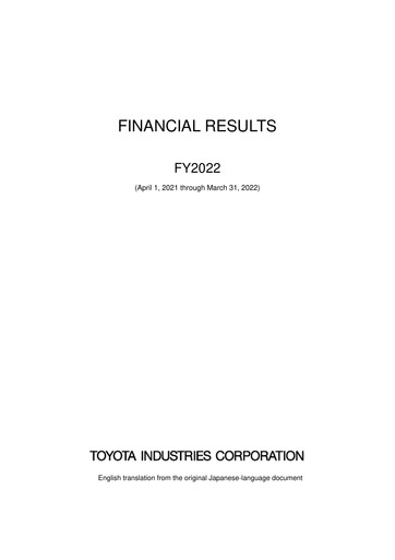 Vorschaubild Toyota Industries
 Finanzbericht fy2022
