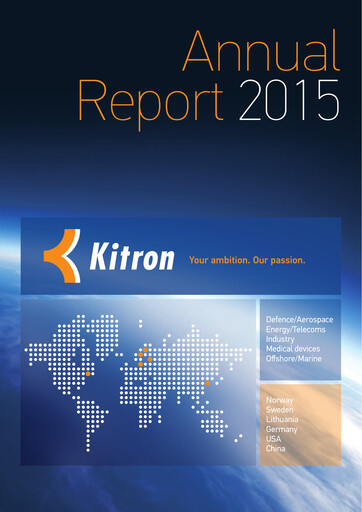 Thumbnail Kitron ASA Annual Report 2015