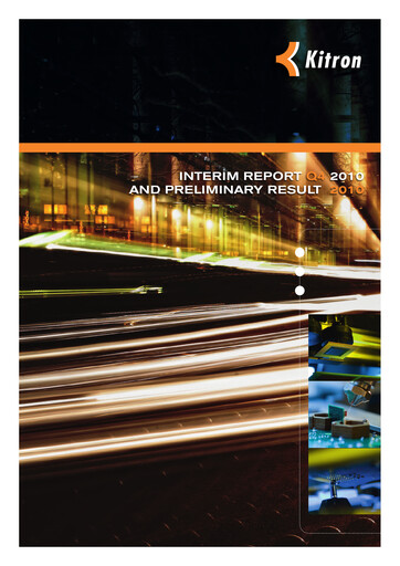 Thumbnail Kitron ASA Quarterly Report 2010-q4