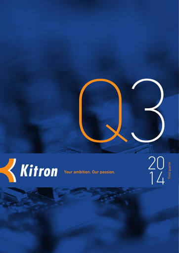 Thumbnail Kitron ASA Quarterly Report 2014-q3