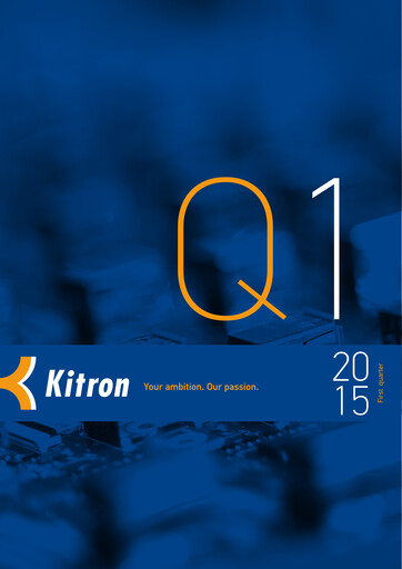 Thumbnail Kitron ASA Quarterly Report 2015-q1