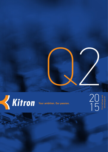 Thumbnail Kitron ASA Quarterly Report 2015-q2