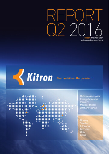 Thumbnail Kitron ASA Quarterly Report 2016-q2