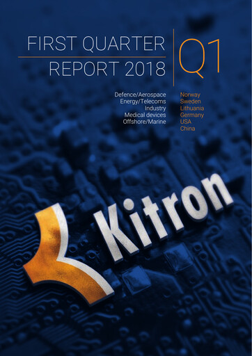 Thumbnail Kitron ASA Quarterly Report 2018-q1