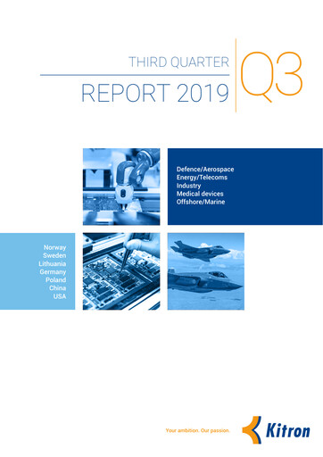 Thumbnail Kitron ASA Quarterly Report 2019-q3