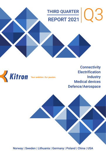 Thumbnail Kitron ASA Quarterly Report 2021-q3