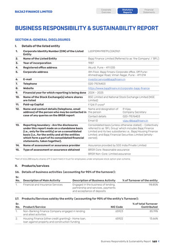 Thumbnail Bajaj Finance ESG Report 2024-2025