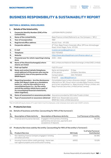 Thumbnail Bajaj Finance ESG Report 2025-2026