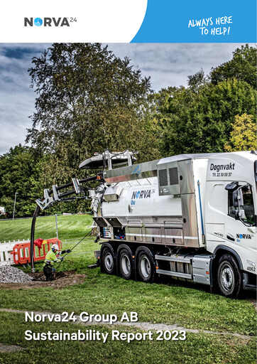 Thumbnail Norva24 Group AB Sustainability Report 2023