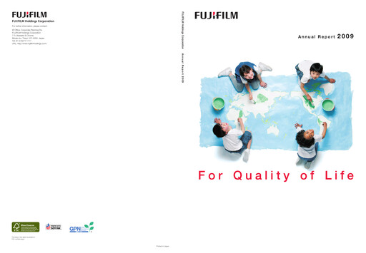 Thumbnail Fujifilm Annual Report 2009