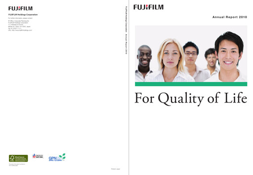 Thumbnail Fujifilm Annual Report 2010