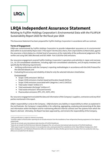 Thumbnail Fujifilm Sustainability Report 2024