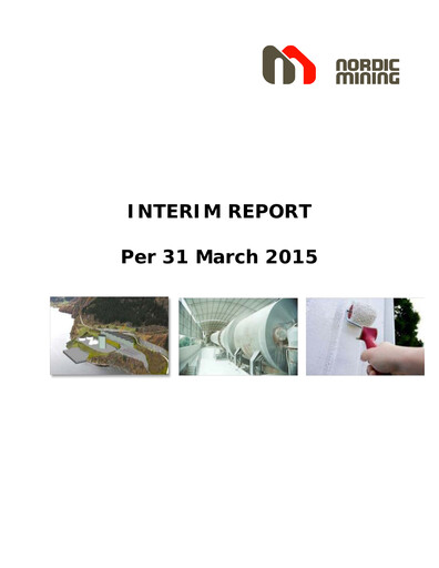 Thumbnail Nordic Mining ASA Quarterly Report 2015-q1