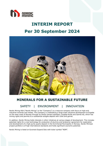 Thumbnail Nordic Mining ASA Quarterly Report 2024-q3