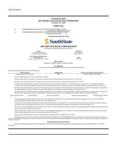 Thumbnail South State Corp Annual Report 2025