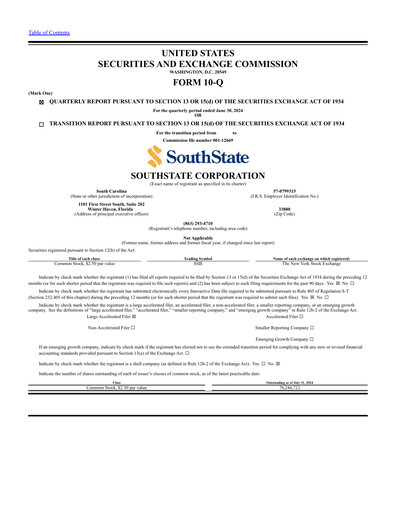 Thumbnail South State Corp Quarterly Report 2024-q2
