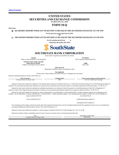 Thumbnail South State Corp Quarterly Report 2026-q2