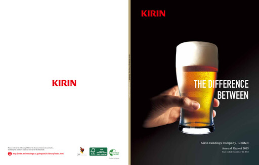 Miniature Kirin Holdings
 Rapport annuel 2013