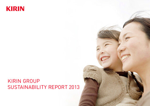 Thumbnail Kirin Holdings
 Sustainability Report 2013