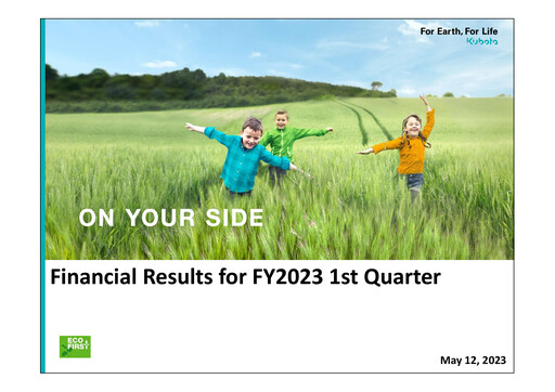 Thumbnail Kubota
 Quarterly Report 2023-q1