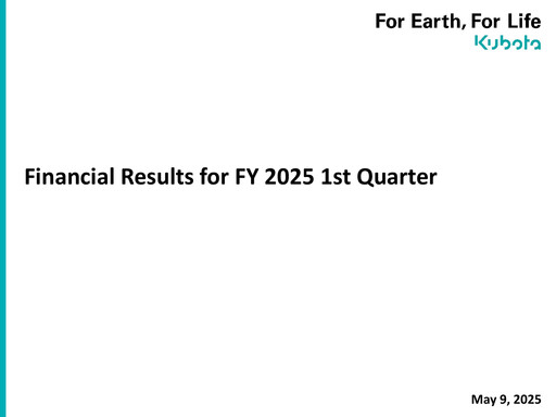 Thumbnail Kubota
 Quarterly Report 2025-q1