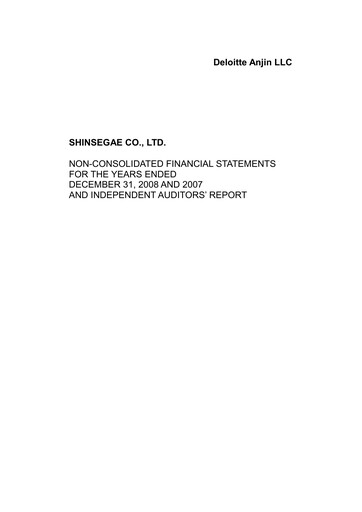 Thumbnail Shinsegae Financial Statement 2007-2008