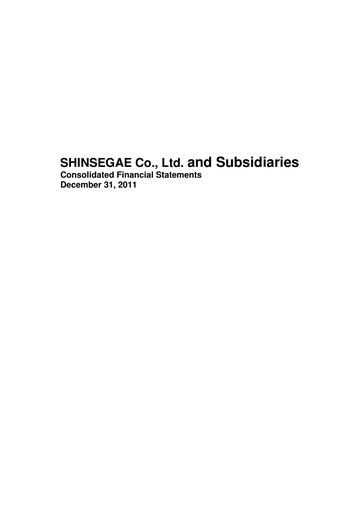 Thumbnail Shinsegae Financial Statement 2011