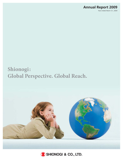 Thumbnail Shionogi
 Annual Report 2009