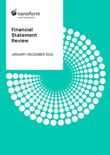 Thumbnail Nanoform Finland Financial Report 2024