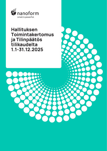 Thumbnail Nanoform Finland Financial Statement 2025