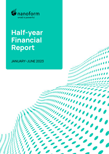 Thumbnail Nanoform Finland Half-year Report 2023-h1