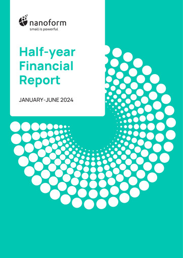 Thumbnail Nanoform Finland Half-year Report 2024-h1