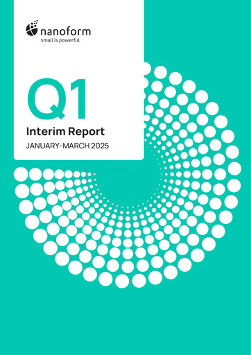 Thumbnail Nanoform Finland Quarterly Report 2025-q1