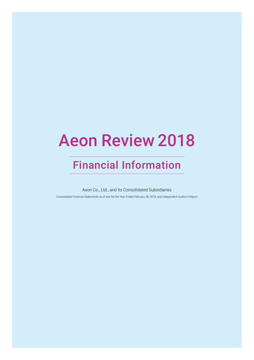 Thumbnail Aeon Financial Statement fy2018
