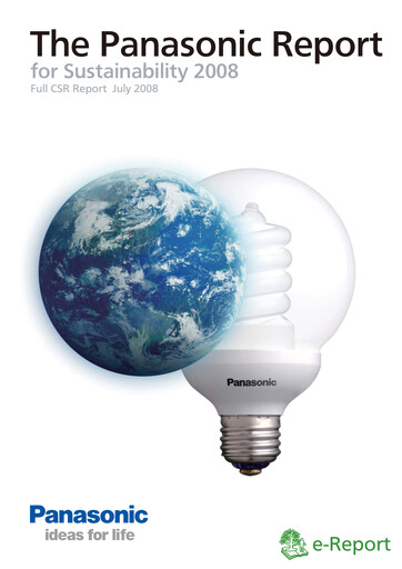 Thumbnail Panasonic Sustainability Report 2008
