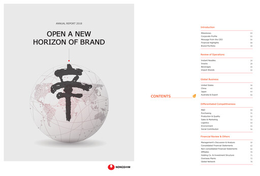 Thumbnail Nongshim Annual Report 2018