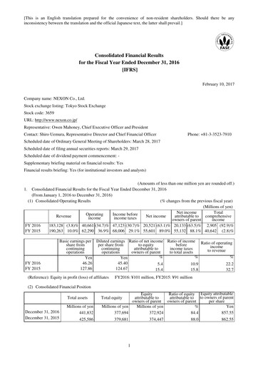 Thumbnail Nexon Financial Statement 2016