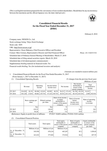 Thumbnail Nexon Financial Statement 2017