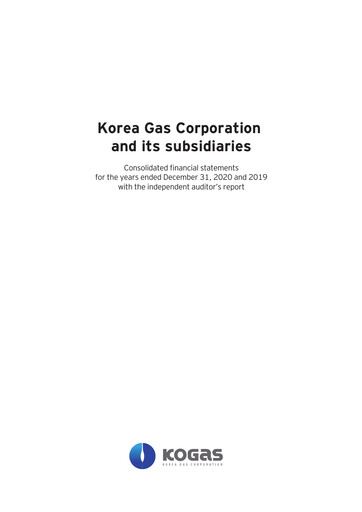 Thumbnail Korea Gas Financial Statement 2019-2020