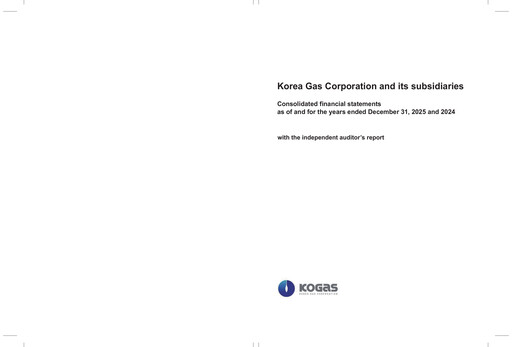 Vorschaubild Korea Gas Finanzmitteilung 2024-2025
