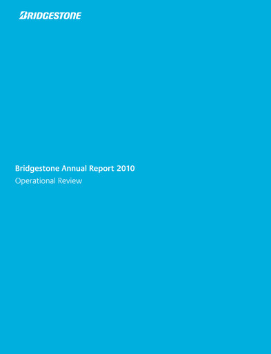 Thumbnail Bridgestone
 Annual Report 2010