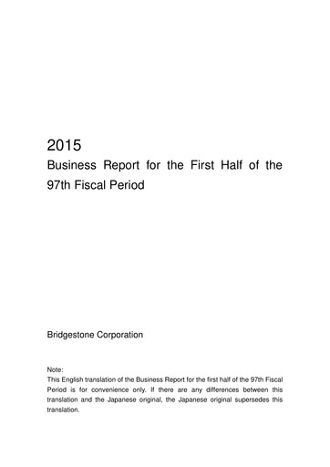 Thumbnail Bridgestone
 Half-year Report 2015-h1