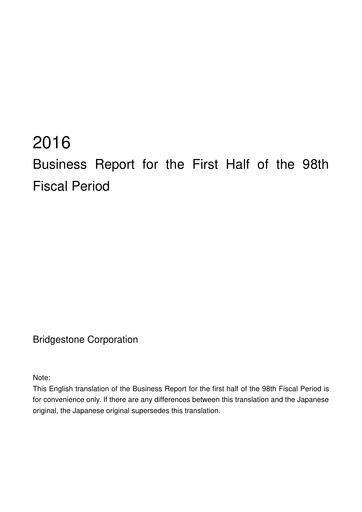 Thumbnail Bridgestone
 Half-year Report 2016-h1