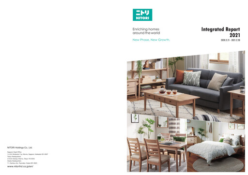 Thumbnail Nitori Holdings
 Integrated Report 2021