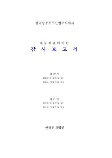 Thumbnail Korea Aerospace Industries Financial Statement 2020