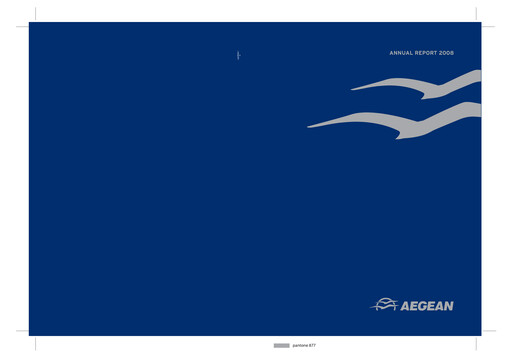 Vorschaubild Aegean Airlines Jahresbericht 2008