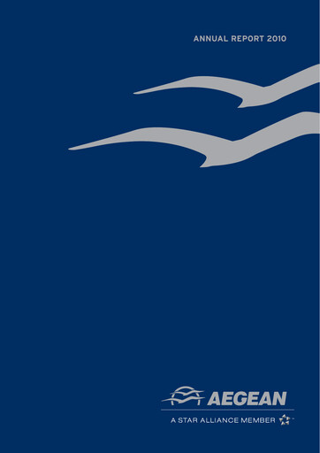 Vorschaubild Aegean Airlines Jahresbericht 2010