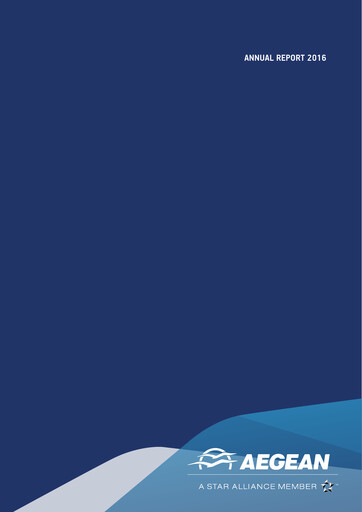 Vorschaubild Aegean Airlines Jahresbericht 2016